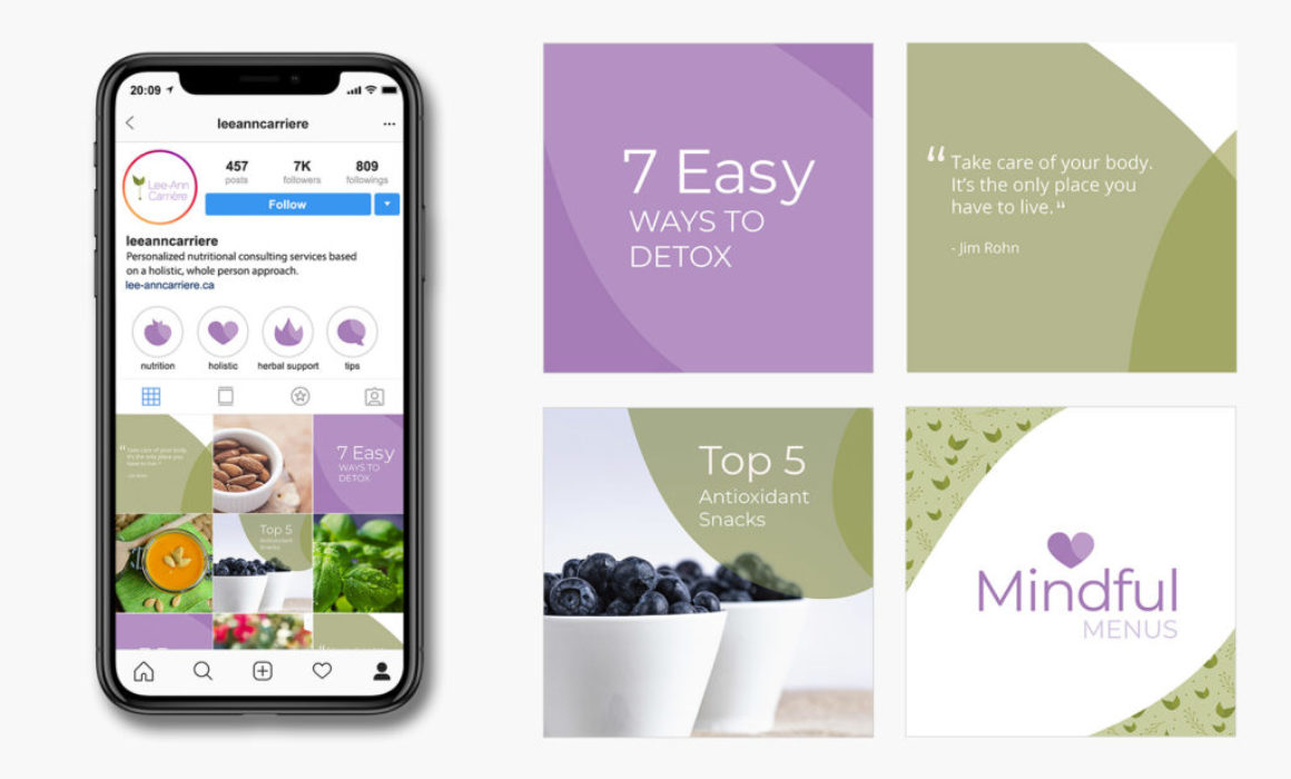 Nutritionist Social Media Branding