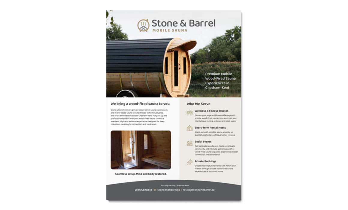 Stone and Barrel - Business Card